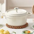 Ceramic Enamel Stock Pot With Lid Non-stick Saucepan Casserole Nonstick Toxin Free Gather Energy