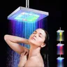 Soffione doccia a LED soffione doccia a pioggia quadrato da 8 pollici RGB/colori multipli soffione