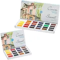 White Nights Sonnet Artists Watercolors Paint Set 16/24 Bright and Vivid Colors Full Pans 2.5 ml In