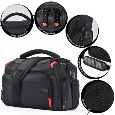 Fosoto Fashion Professional DSLR Camera Bag Waterproof Digital Shoulder Bag Video Camera Case For Sony Lens Canon Nikon Pouch