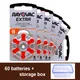 60pcs Rayovac Extra Hearing Aid Batteries 13 A13 13A S13 P13 PR48 Zinc Air Cell Button Battery