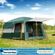 Outdoor Camping Large Family Tent Double Layer Fabric Windproof Sun Protection Mosquito Control