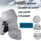 600D 6-225HP Motore fuoribordo completo Copertura per barca Grigio Protezione per motore fuoribordo resistente antigraffio impermeabile