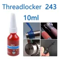10ml Anti-loosening Locking Adhesive Sealant 243 Thread Lock Blue Bolt Stud Fast Fix Screw Glue Nut