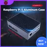Aluminum Alloy Case for Raspberry Pi 5 Black Box Metal Shell Passive Cooling Enlosure Case for