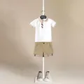 Moda bambino neonato ragazza vestiti Set estate abbigliamento bambino bambini sport Polo t-shirt +