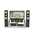 Nuovo Mini Hi-Fi TV Home Theater Cabinet Set combinato per Barbie Doll vestiti accessori per abiti