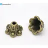 Doreen Bella Scatola 100 Bronze di Tono Flower Bead Caps Giudizio 10x5mm (B14475)