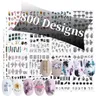800 disegni adesivo per unghie