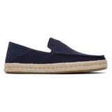 TOMS Men's Blue Alonso Navy Heritage Canvas Rope Loafer Espadrille Slip-Ons, Size 10.5