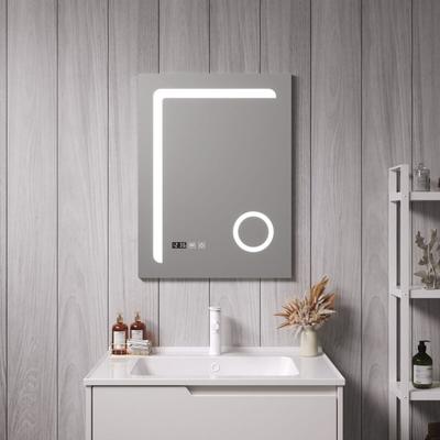 Pro.tec - LED-Badspiegel Chambave 50x70 cm Silberfarben [ ] - Silber