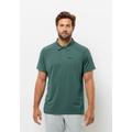 Poloshirt JACK WOLFSKIN "PRELIGHT CHILL POLO M" Gr. M (50), grün (jade, green) Herren Shirts Kurzarm