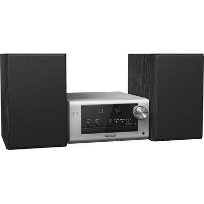 PANASONIC Radio "SC-PM704", silber (silberfarben), B:21cm H:11,4cm T:26,6cm, Radios, HiFi Micro System mit 40W, CD, Bluetooth, DAB+ Image