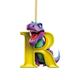 Dinosaur Christmas Ornament 26 Letters Hanging Pendant Ornaments 2023 Plastic Initial Monogram Xmas Tree Decorations with Hanging Rope Unique Customized Funny Gift for Kids