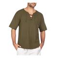 coofandy mens fashion t shirt cotton linen tee hippie shirts v-neck yoga top