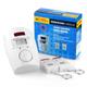 Smart Home Security KitWireless Infrared Security Alarm 105DB Alarm BatteryPoweredw/ 2 Remotes