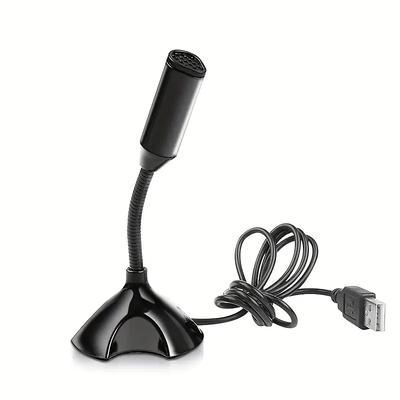 USB Microphone Computer Laptop Voice Mini KTV Speech Microphone USB Interface Plug And Play Driver-Free Suitable For Mac Book Windows