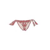 Kenneth Cole New York Swimsuit Bottoms: Red Paisley Swimwear - Women's Size Small