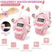 KEINXS 2-Pack Kids Walkie Talkies Watches Outdoor Toys Two-Way Radios Walky Talky Multifunction Children Walkie Talkies for Girls Boys Outdoor Games Adventures Camping Hiking for 3-12 Year