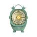 Chiccall Portable Soft and Cute Desktop Desktop Two Speed High Wind Charging Fan Dormitory Silent and Compact Fan Handheld Fan on Clearance