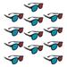 20pcs Red Cyan Frame Glasses Anaglyph 3 for Movie Cinema Theater 3D 3D Projector