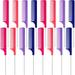 16 Pieces Metal Rat Tail Combs Foiling Comb Pintail Hair Combs Salon Fiber Back Combs for Women Girls Hair Styling at Home (Rose Red Pink Purple and Dark Blue)