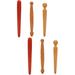 Wooden Acupuncture Stick Reflexology Tools Whole Body Massager Foot Sticks Health Care 6 Pcs