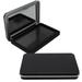 2 Pcs Eyeshadow Empty Cushion Compact Case Square Cases Container Makeup Mixing Tray Boxes with Mirror Travel