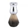 Shaving Brush - Handmade Badger Hair Shave Brush for Men with Silver Handle Face Care Beard Shaving Brush Professional Hair Salon Tool Wet Shaving