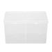 Dekaim Cotton Pads Container 2 Grids Cotton Pads Swabs Container Nail Polish Glitter Powder Organizer Storage Box