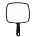 Professional Handheld Salon Barbers Hairdressers Mirror with Handle (Black)