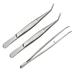 3 Pcs Tweezers Dental Supplies Medical for Electronics Care Tool Toothed Precision