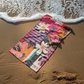 Serviette de plage florale patchwork, serviettes de plage pour voyage, serviette à séchage rapide pour nageurs, serviettes de plage résistantes au sable pour femmes, hommes, filles, enfants,