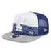 Men's New Era White/Gray Los Angeles Dodgers Team Foam Front A-Frame Trucker 9FIFTY Snapback Hat