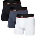 Saxx Underwear Herren Non-Stop Stretch Cotton 3er Pack Boxer (Größe S, mehrfarbig)