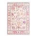 Pink;gray;cream Rectangle 2'8" x 5' Area Rug - Canora Grey Sisile Cotton Indoor/Outdoor Area Rug 60.0 x 32.0 x 1.0 in gray/pink/whiteMetal | Wayfair