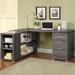 Latitude Run® L-shape Office Desk Weathered Grey Wood in Gray | 30 H x 59.6 W x 47.65 D in | Wayfair 75EC6F68F6D24B4B95A9F0C28097344A