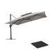 Purple Leaf 12' Square Cantilever Umbrella in Gray | 108 H x 144 W x 144 D in | Wayfair WF05YKLRS12-LG-TB