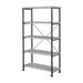 17 Stories Abbie-Gail 63.5" H x 31.1" W Metal Etagere Bookcase Metal in Gray/Black | 63.5 H x 31.1 W x 14.65 D in | Wayfair