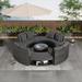 Latitude Run® 9-Piece Outdoor Combination in Gray | Wayfair 3B711CB724054E648D0021B30EDCBC9B