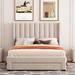 Mercer41 Storage Bed Velvet Upholstered Platform Bed w/ a Big Drawer | Wayfair 6E6F00AA26554F0DB69D33A02FC16354