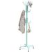 Latitude Run® Standing Coat & Hat Hanger Organizer Rack, 12 Hooks White Metal in Blue | 72 H x 15.3 W x 15.3 D in | Wayfair