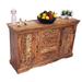 Bungalow Rose Folse 53" Solid Wood Sideboard Wood in Brown | 32 H x 53 W x 16 D in | Wayfair 5AA1D4252E404380B8878970D86739EC
