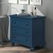 Alcott Hill® Wendell Solid Wood Accent Chest in Blue | 28.1 H x 28 W x 16.9 D in | Wayfair B426B42A4EF84EF982CD3754BA65BDCE