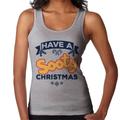 Sooty Christmas Have A Sooty Christmas Blue Banner Design Women's Vest Heather Grey XX-Large