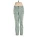 Ann Taylor LOFT Cargo Pants - Mid/Reg Rise: Green Bottoms - Women's Size 6