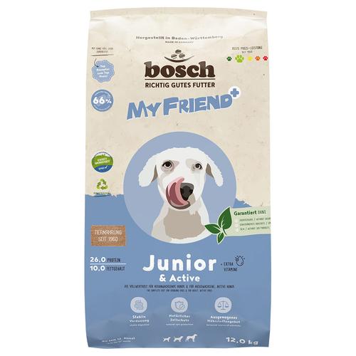 12kg My Friend+ Dog Junior & Active Hundefutter trocken