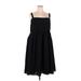 Torrid Casual Dress - Party Square Sleeveless: Black Print Dresses - Women's Size 3X Plus