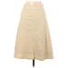 Banana Republic Casual Midi Skirt Calf Length: Tan Bottoms - Women's Size 6