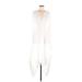 Walter Baker Casual Dress - Midi V-Neck Long sleeves: White Solid Dresses